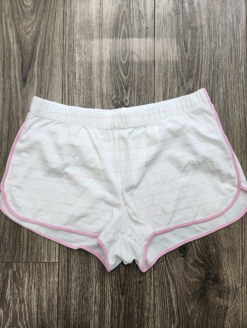 Lake Pima Cotton Pink Stripe Pajama Shorts Size Medium